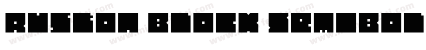 Ruston Block SemiBold字体转换